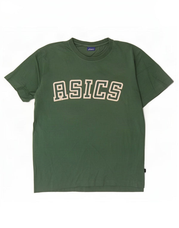 Ανδρικό γραφικό μπλουζάκι Asics Top Μικρό πράσινο