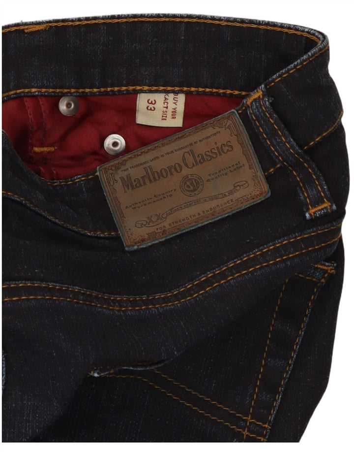 Γυναικείο τζιν ίσιο Marlboro Classics W33 L32 Navy Blue Cotton