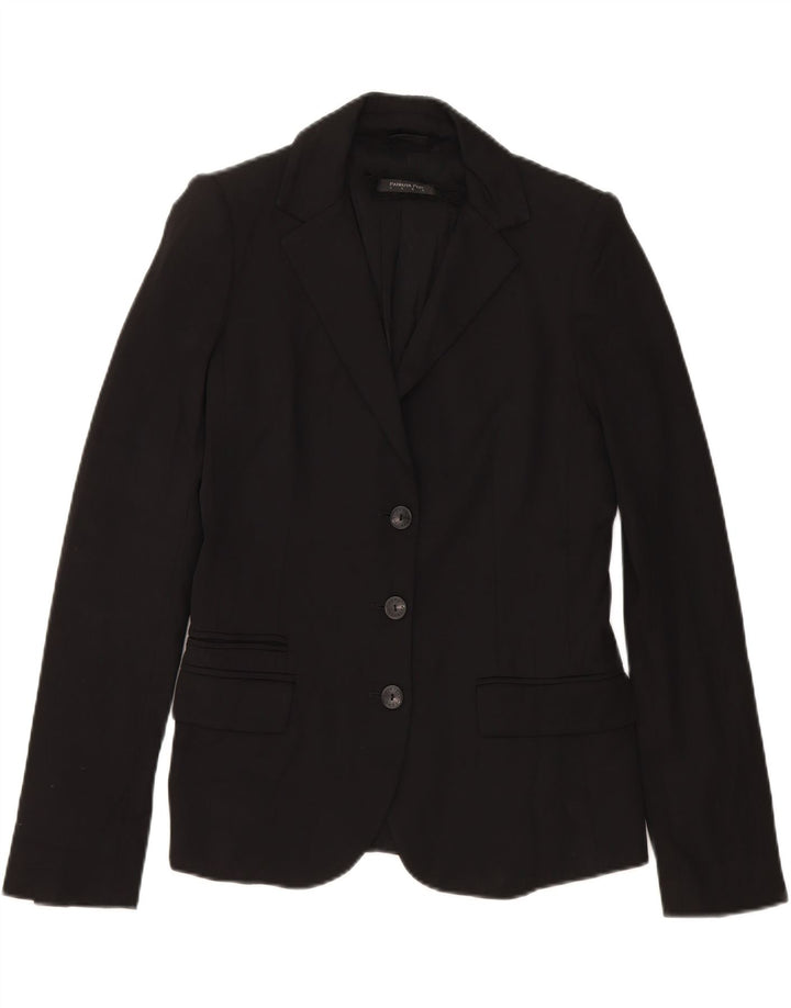 PATRIZIA PEPE Womens 3 Button Blazer Jacket IT 42 Medium Black Vintage Patrizia Pepe and Second-Hand Patrizia Pepe from Messina Hembry 
