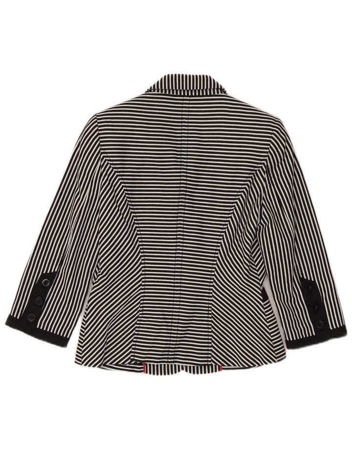 Jasper Conran Γυναικείο σακάκι 3/4 μανίκι UK 10 Small Black Pinstripe