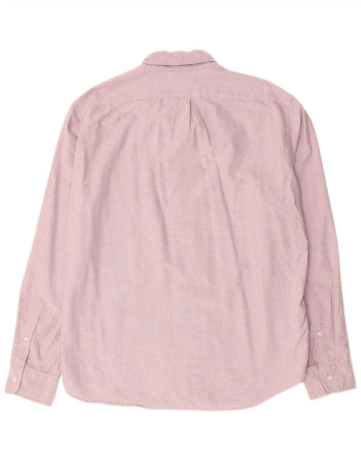 J. CREW Ανδρικό πουκάμισο Oxford Slim XL Μωβ βαμβακερό