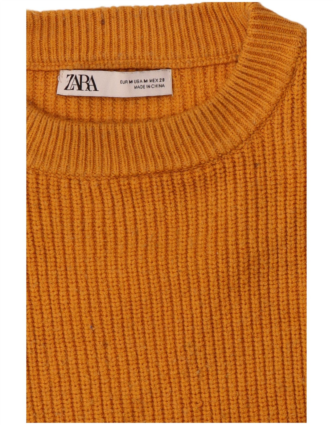 Zara Γυναικείο Υπερμεγέθη Jumper Φόρεμα UK 14 Medium Orange