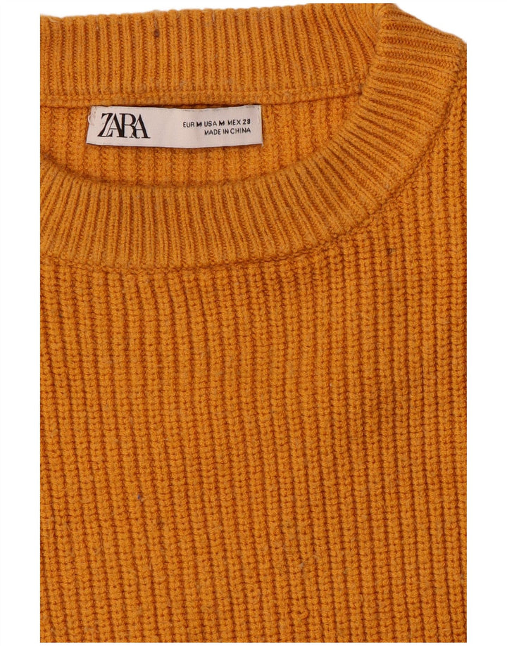 Zara Γυναικείο Υπερμεγέθη Jumper Φόρεμα UK 14 Medium Orange