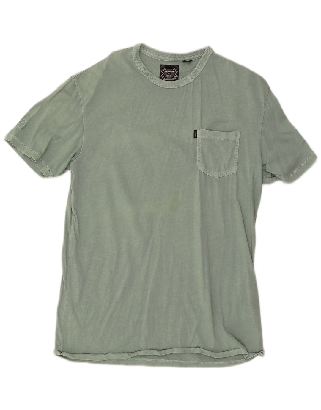 Ανδρικό μπλουζάκι Superdry Top μεγάλο πράσινο βαμβακερό