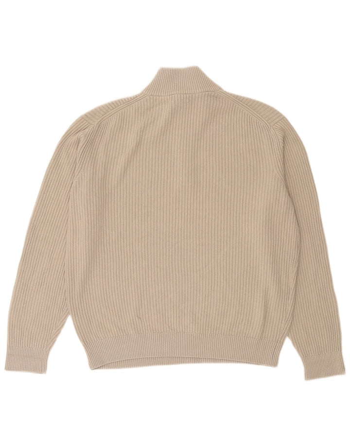 Ανδρικό πουλόβερ Massimo Dutti με φερμουάρ, μεσαίο βαμβακερό