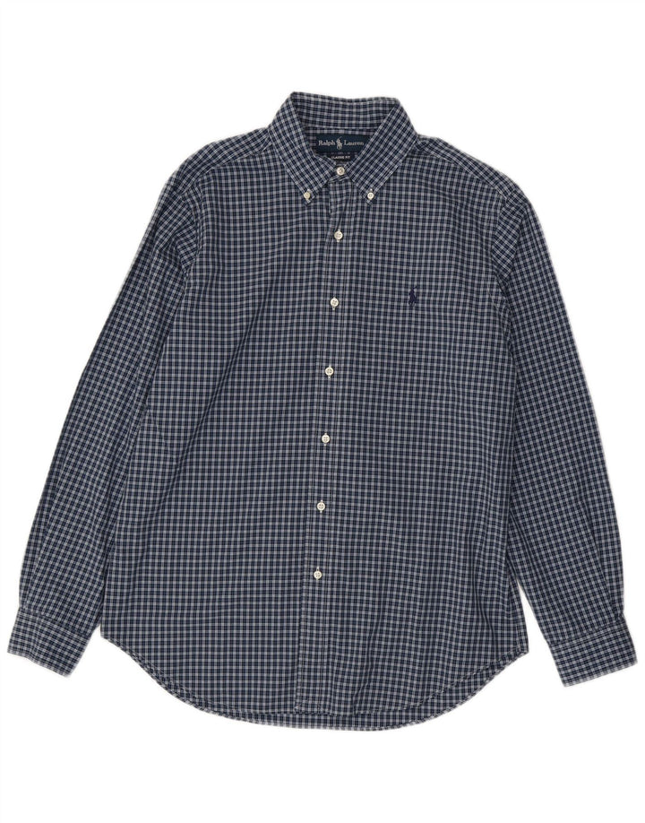 Ανδρικό πουκάμισο Ralph Lauren Classic Fit, μεσαίο μπλε ναυτικό, βαμβακερό