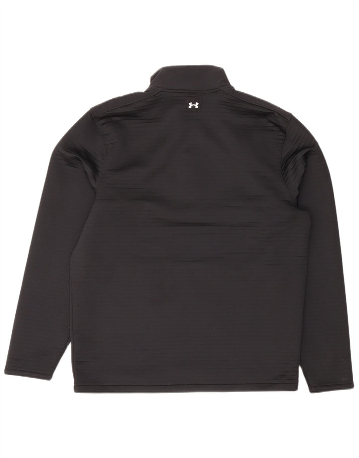 Ανδρικό φούτερ με φερμουάρ Under Armour, μεσαίο μαύρο πολυεστέρα