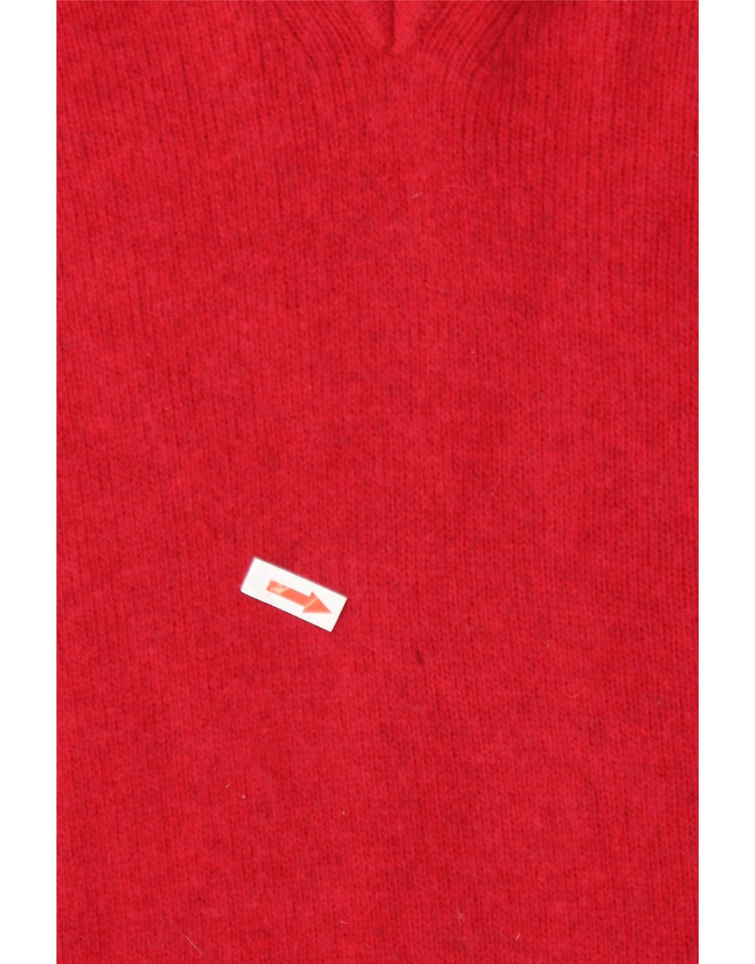 Ανδρικό πουλόβερ Trussardi με V λαιμόκοψη, μεσαίο κόκκινο μαλλί