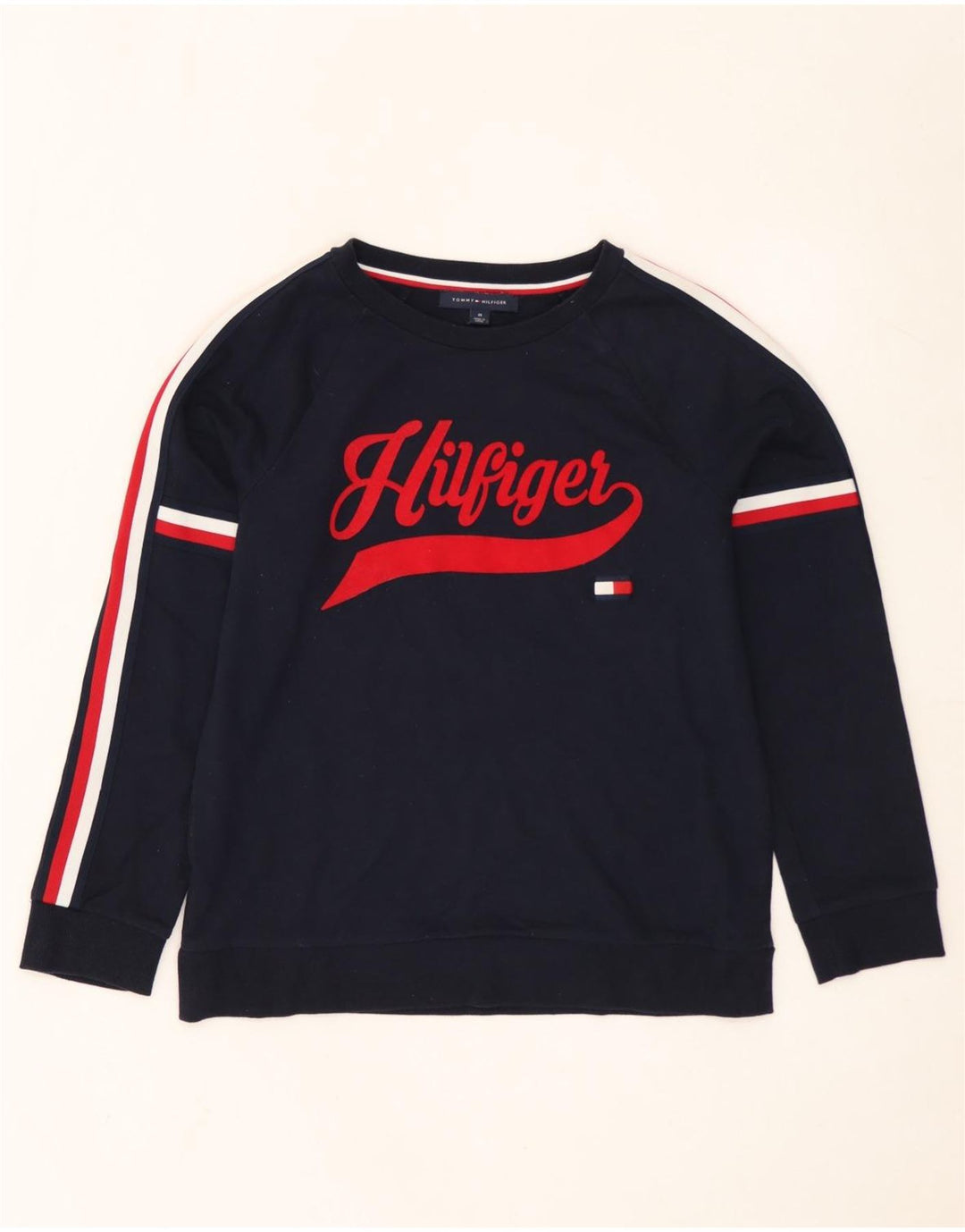 Γυναικεία φούτερ Tommy Hilfiger Graphic Jumper UK 14 Medium Navy Blue