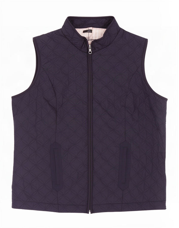 Marks & Spencer Γυναικεία καπιτονέ Gilet UK 18 XL Navy Blue Polyester