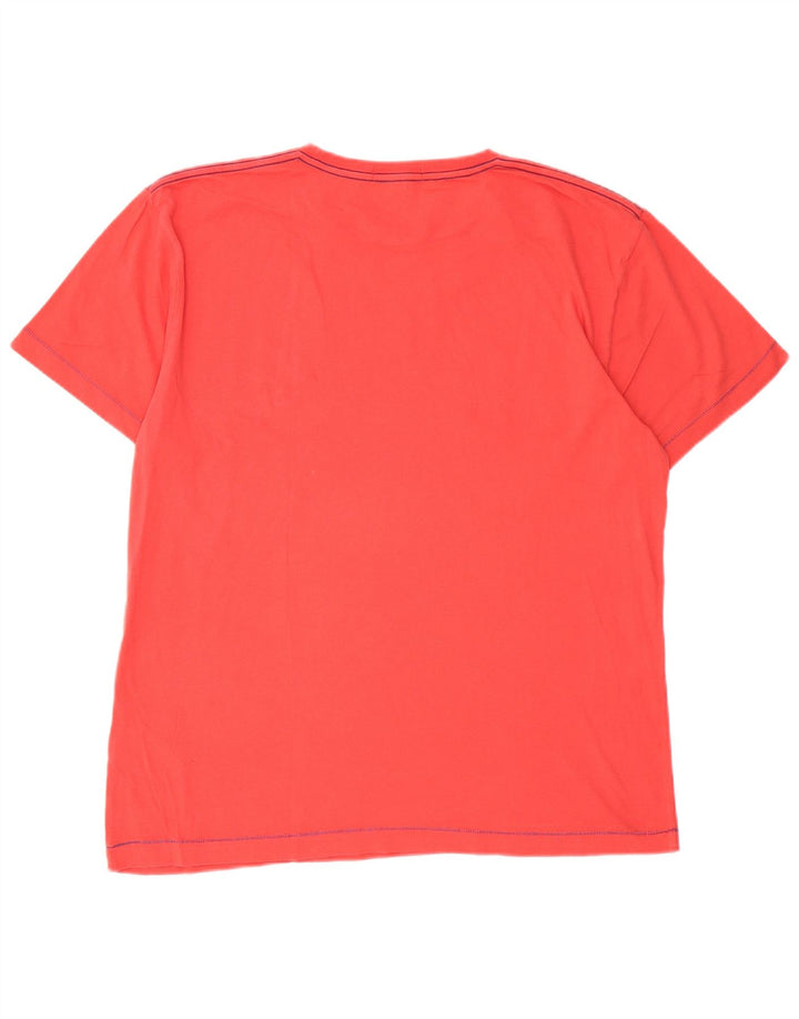 Ανδρικό γραφικό T-Shirt Gant Top μεγάλο κόκκινο βαμβακερό