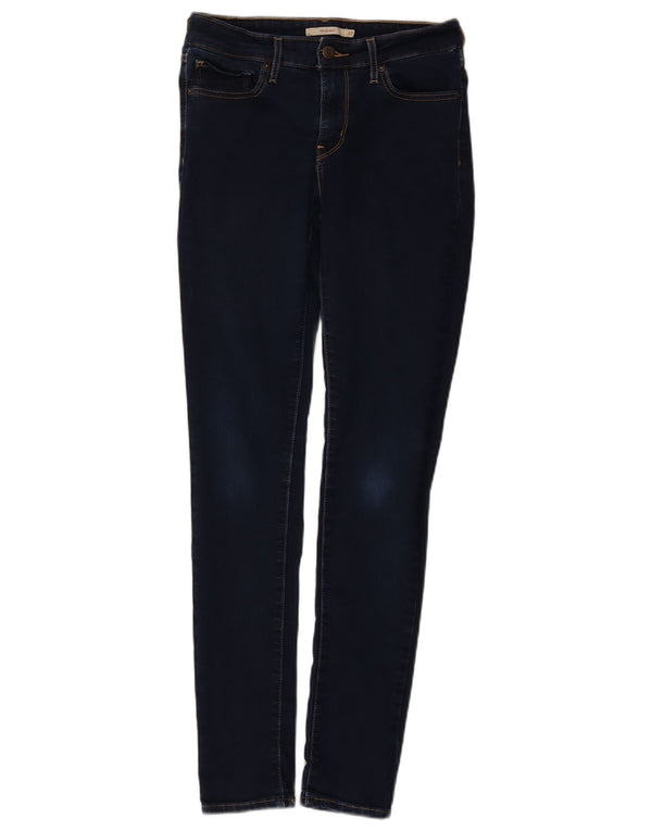 Levi's Womens 711 Skinny Jeans W27 L32 Navy Blue Cotton