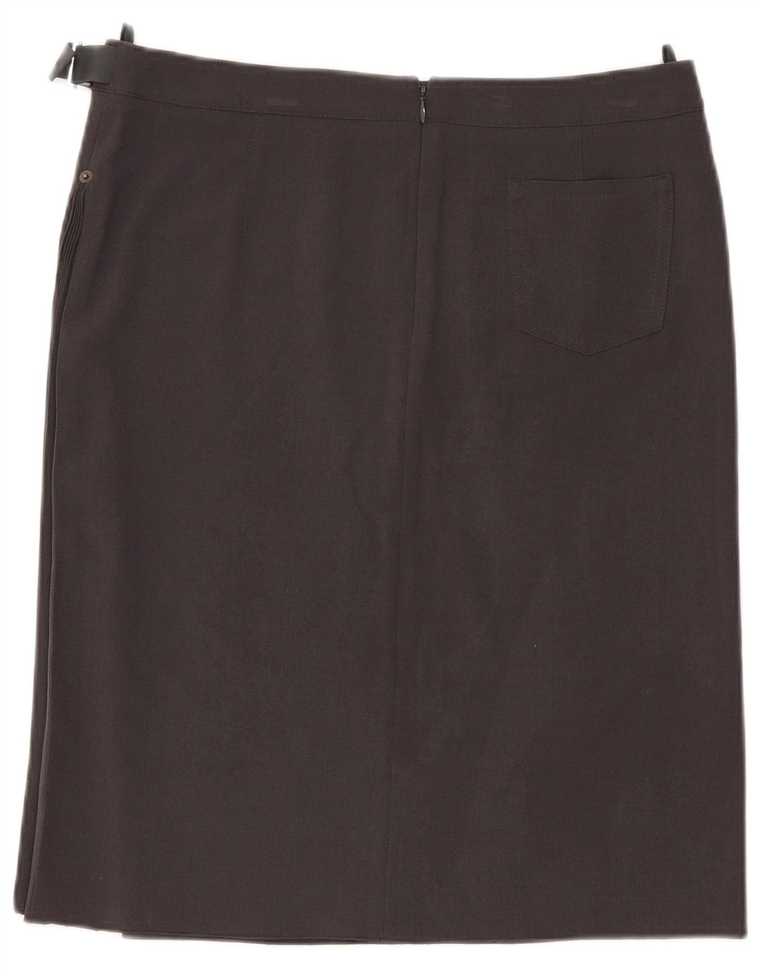 Armani Γυναικεία ίσια φούστα UK 14 Large W32 Grey Polyester