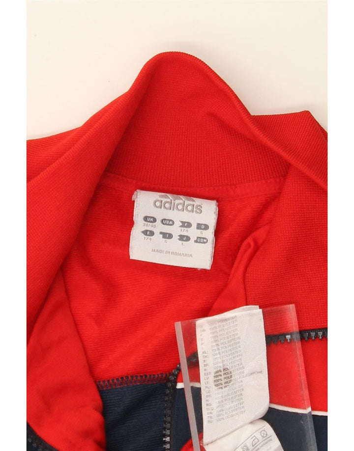 Ανδρική φόρμα ADIDAS Top Jacket UK 38/40 Μεσαίο κόκκινο χρώμα πολυεστέρα