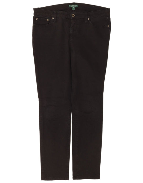 Ralph Lauren Γυναικείο Slim Jeans US 10 Large W32 L30 μαύρο βαμβακερό