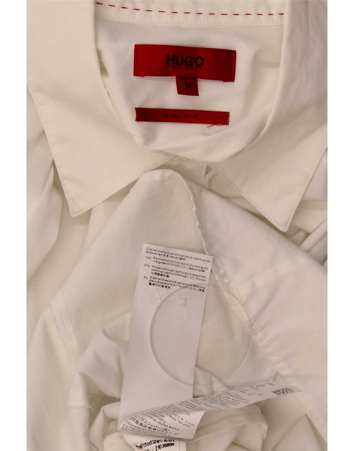 Γυναικείο πουκάμισο Hugo Boss EU 34 XS Λευκό βαμβακερό