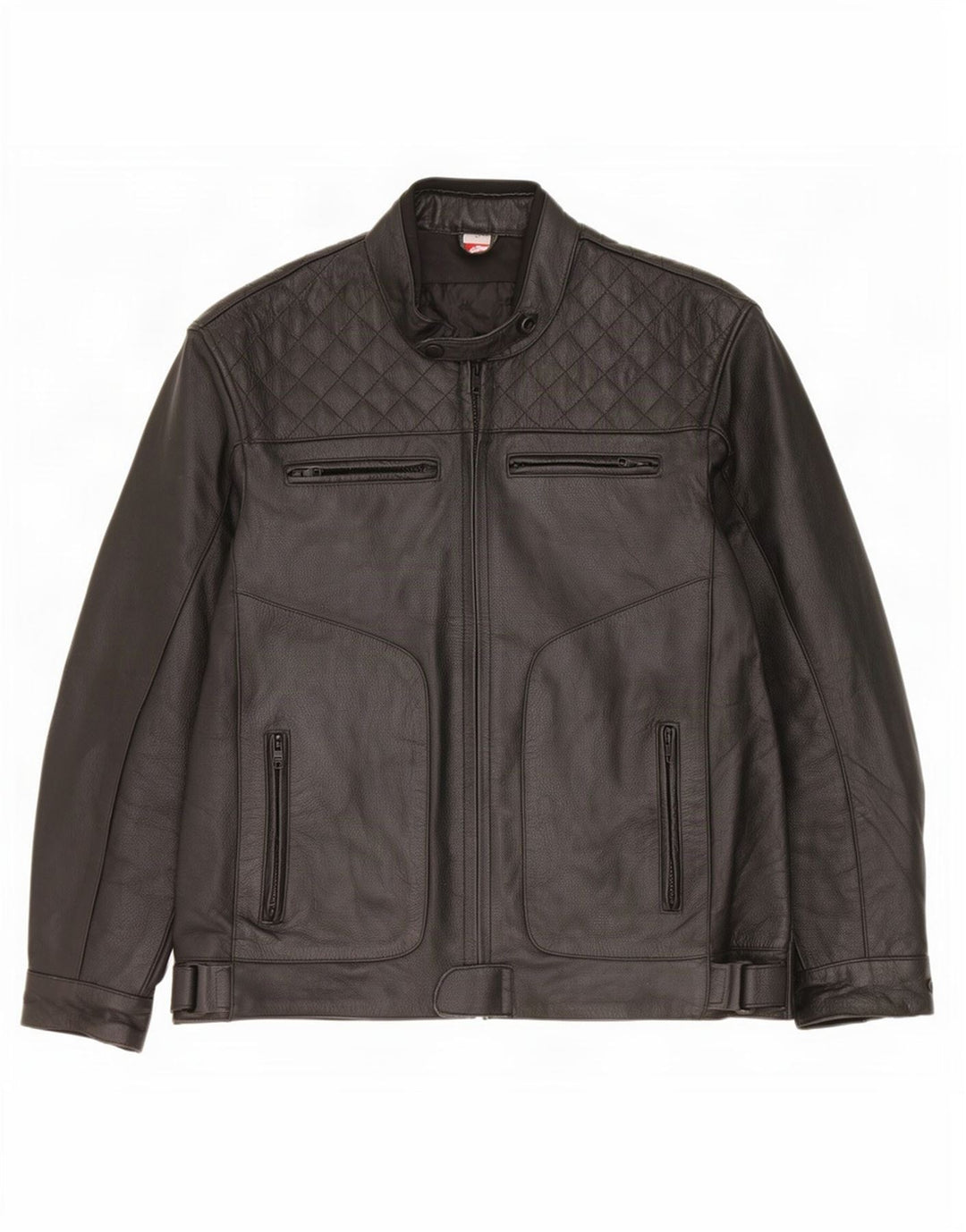 Texpeed Ανδρικό Δερμάτινο Μπουφάν UK 40 Large Μαύρο