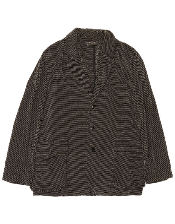 Kandis & Kandis Mann Ανδρικό σακάκι UK 38 Medium Black Pinstripe