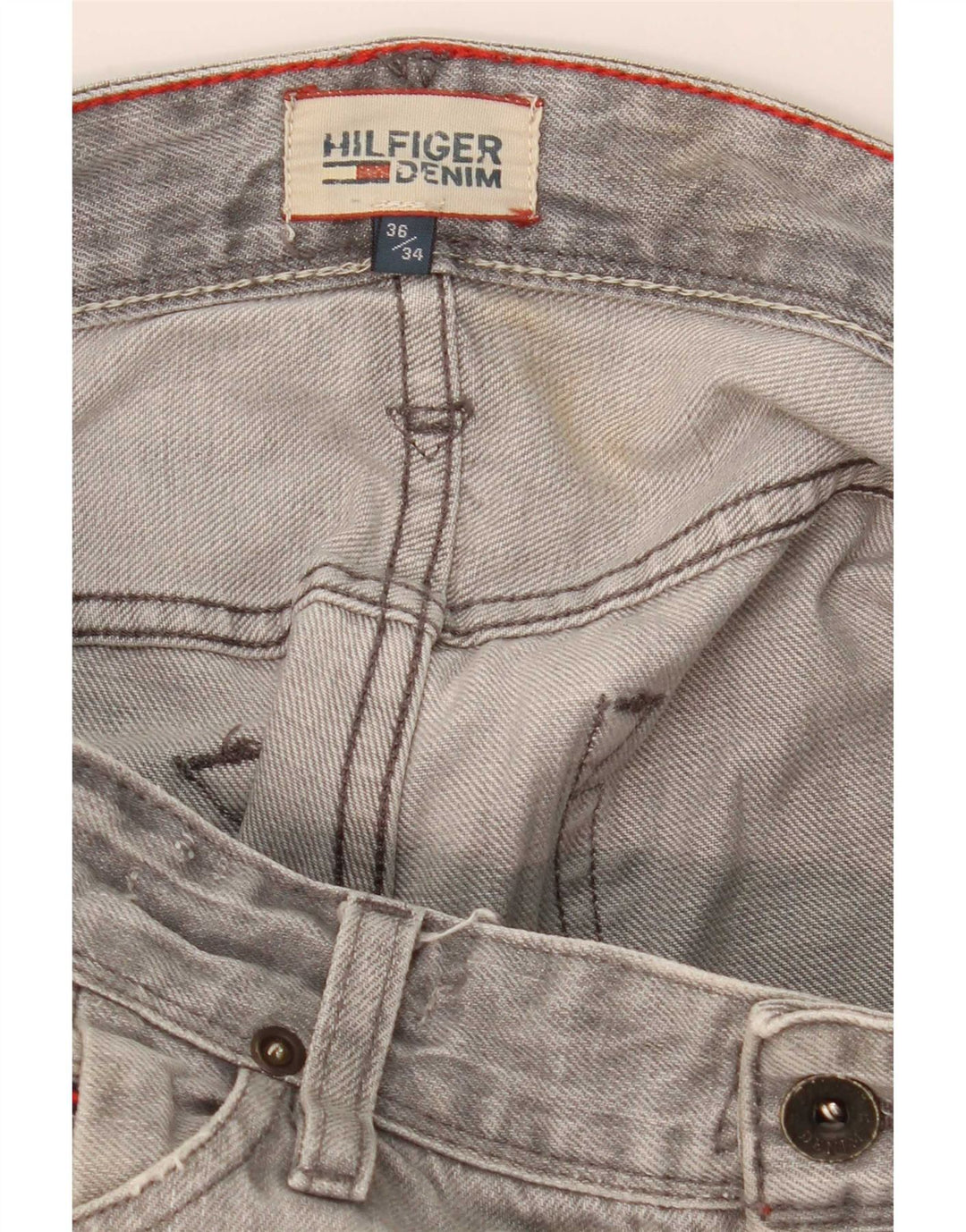 Tommy Hilfiger Ανδρικό Slim Jeans W36 L34 Grey