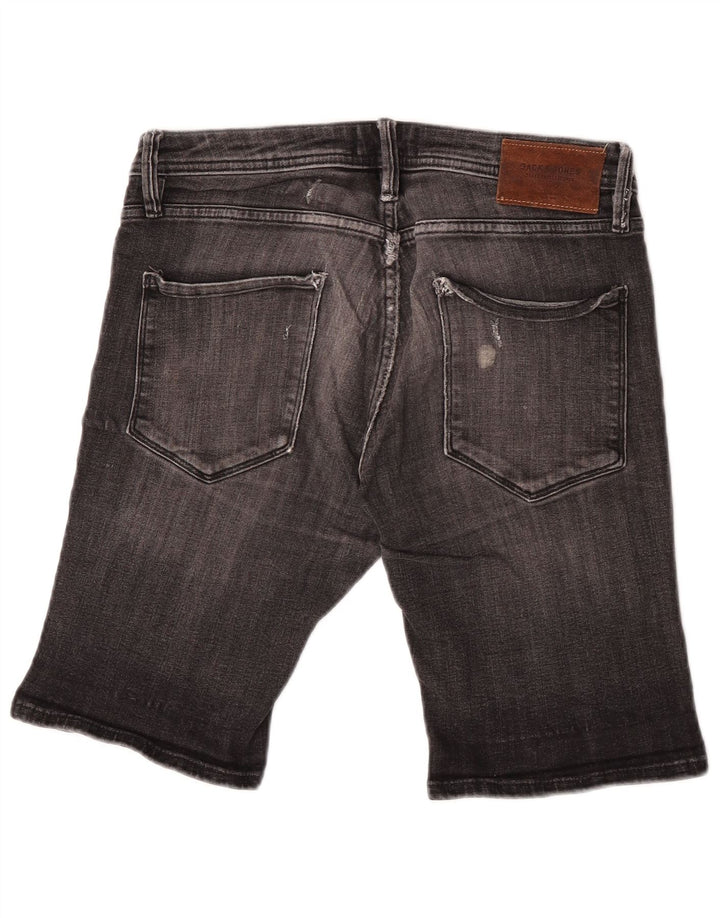 Jack & Jones Ανδρικό τζιν σορτς ταλαιπωρημένο μικρό W30 γκρι βαμβακερό