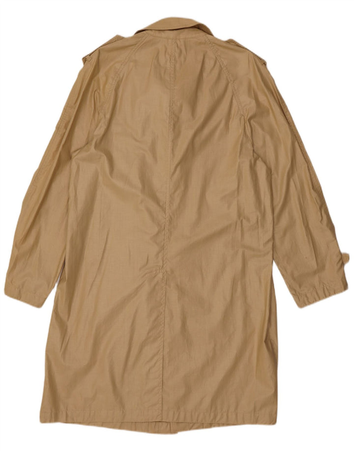 VINTAGE Γυναικεία καμπαρντίνα UK 14 Βαμβακερό μεσαίο μπεζ