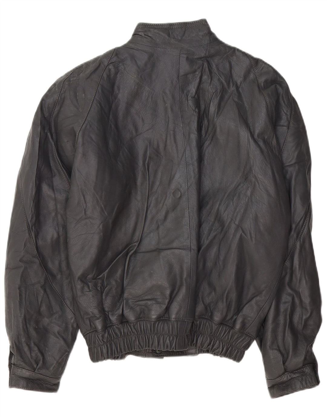 VINTAGE Ανδρικό Δερμάτινο Μπουφάν UK 40 Large Grey Leather