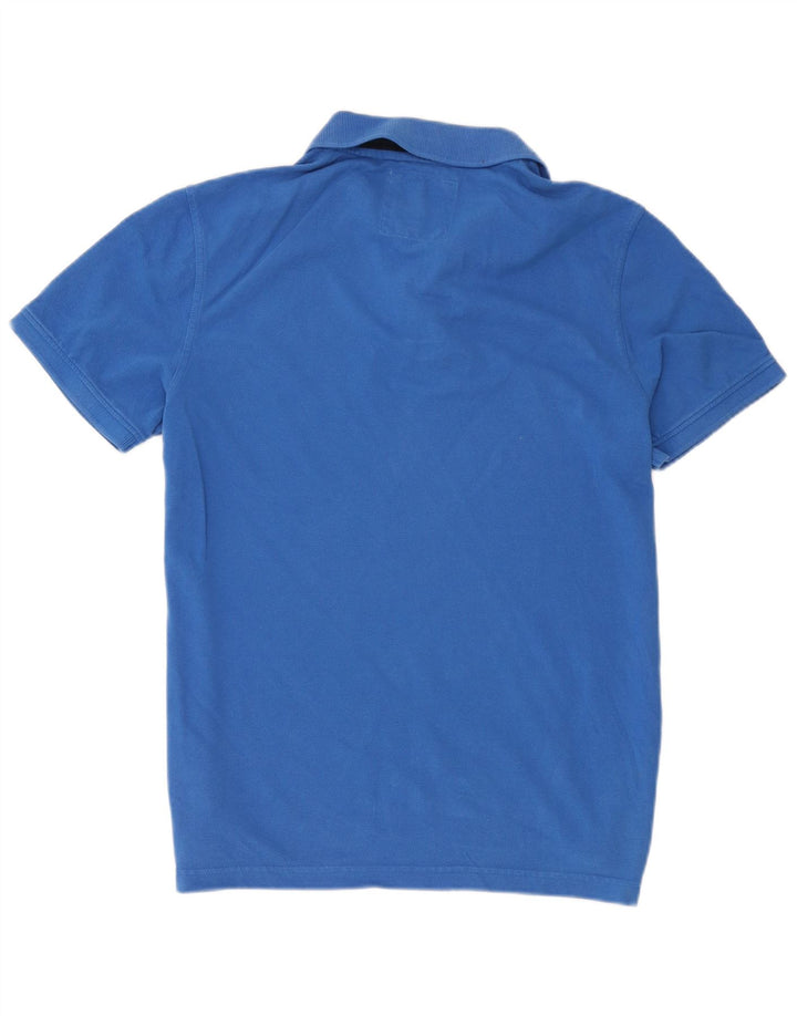 Crew Clothing Ανδρικό πουκάμισο πόλο μεγάλο μπλε βαμβακερό