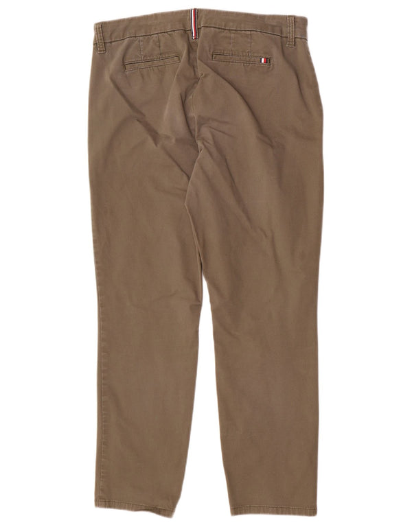 Tommy Hilfiger Γυναικείο κανονικό παντελόνι Chino US 10 Large W32 L27 Khaki
