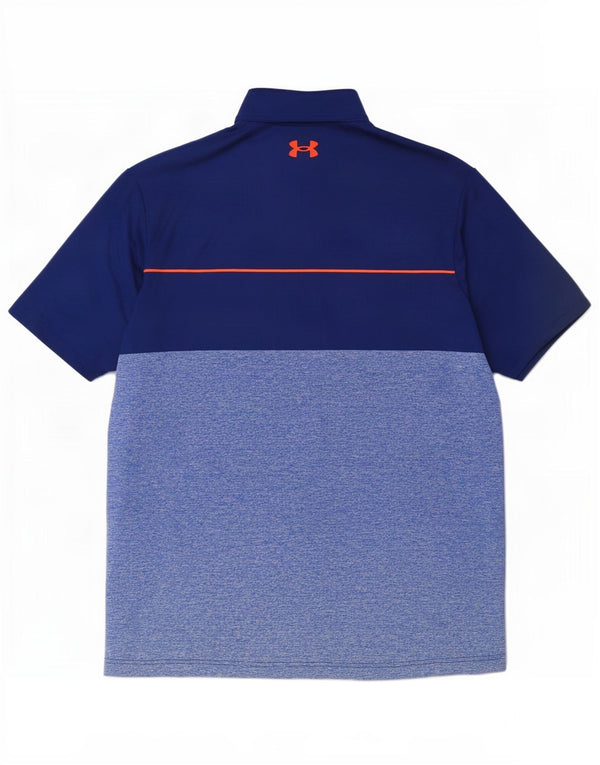 Ανδρικό μπλουζάκι πόλο Under Armour Medium Navy Blue Colourblock