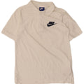Μπλουζάκι Nike Boys Polo 10-11 ετών, μεσαίο λευκό βαμβακερό