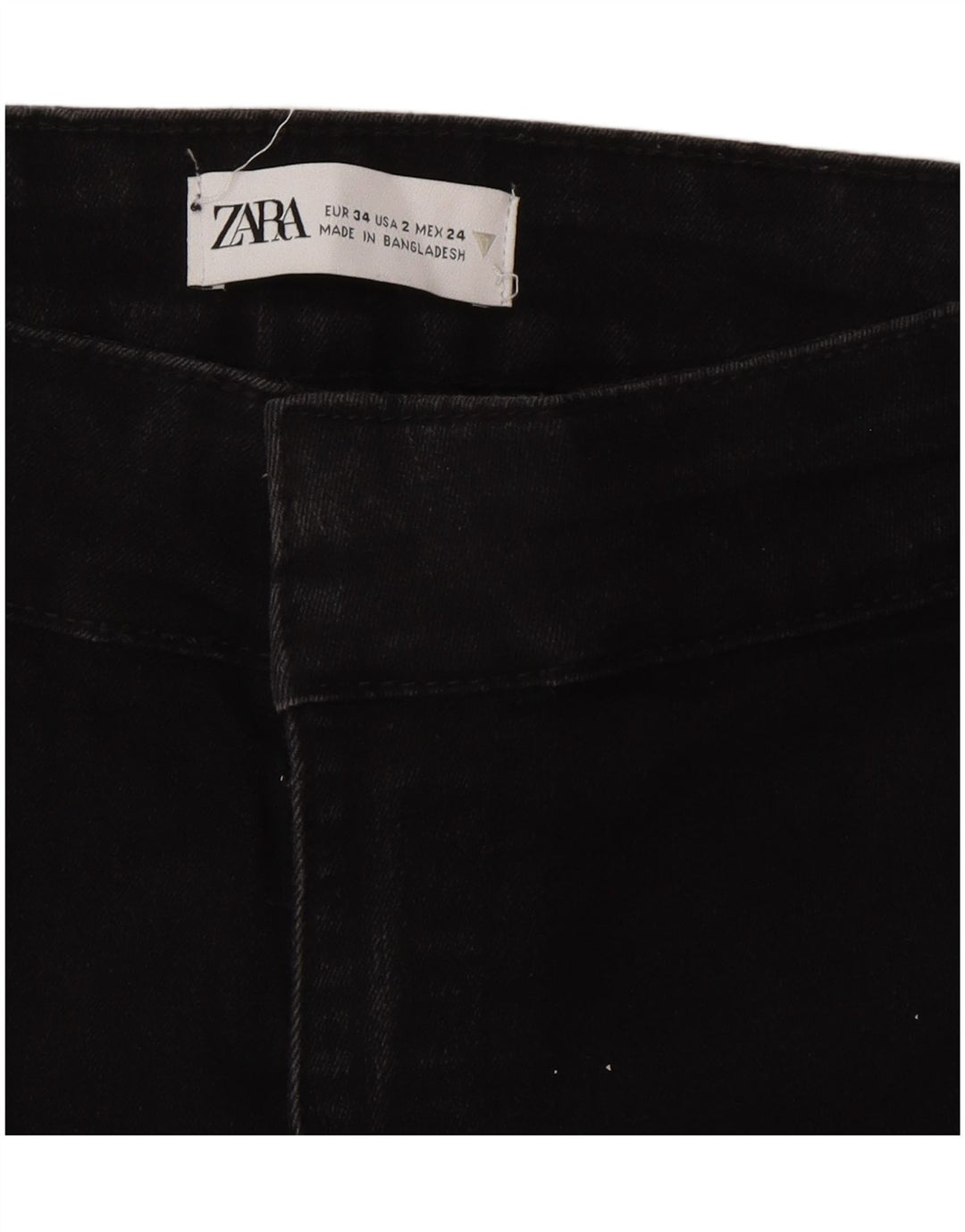 Zara Γυναικείο Τζιν EU 34 2XS W24 L33 Μαύρο