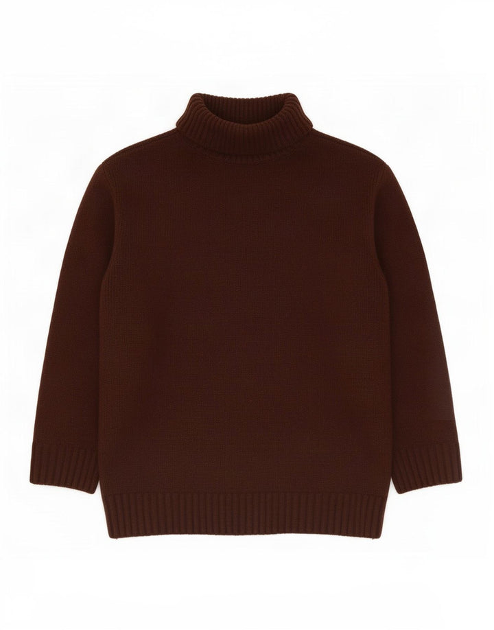 Marks & Spencer Γυναικείο πουλόβερ με ρολό λαιμόκοψη UK 14 Medium Burgundy