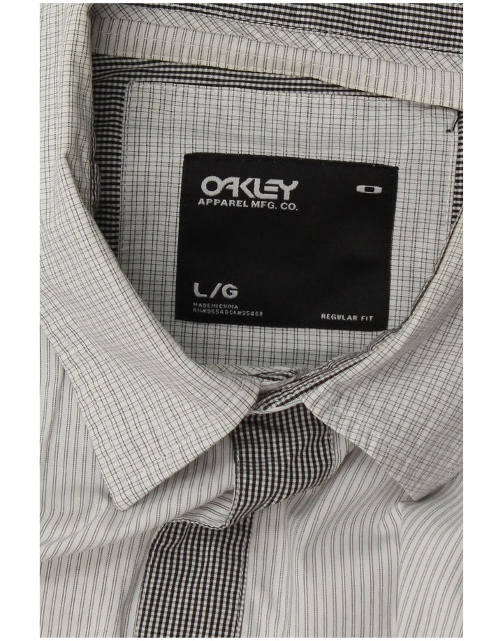 Ανδρικό πουκάμισο Oakley μεγάλο λευκό συνονθύλευμα