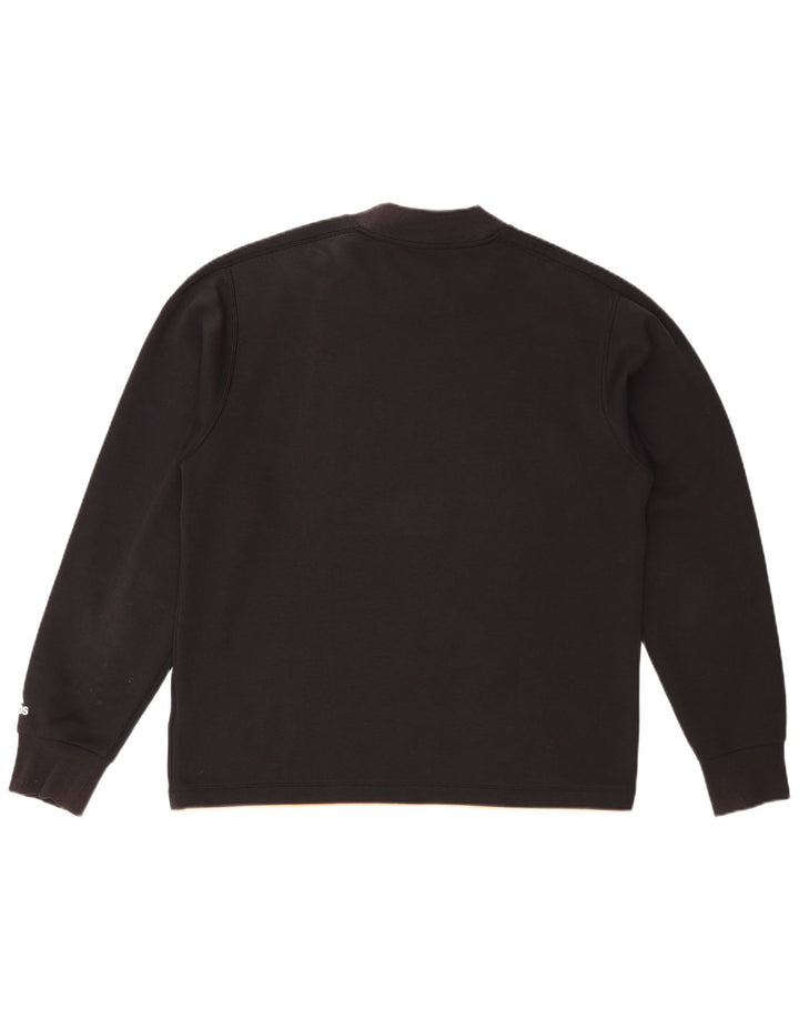 Ανδρικό γραφικό φούτερ ADIDAS Jumper μεγάλο μαύρο βαμβακερό