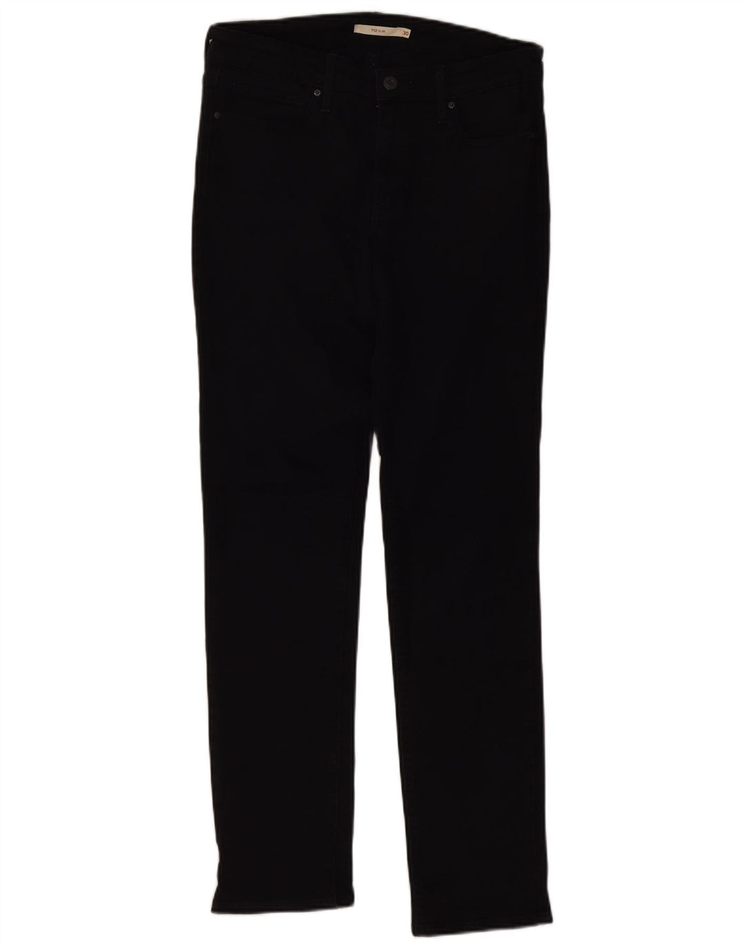 Levi's Womens 712 Slim Jeans W30 L32 Μαύρο βαμβακερό
