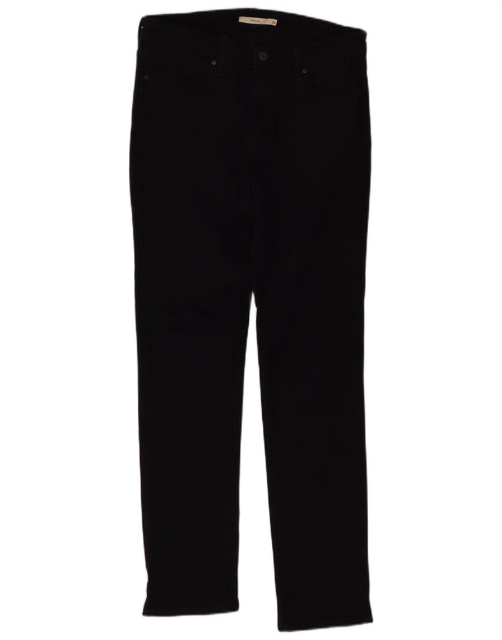 Levi's Womens 712 Slim Jeans W30 L32 Μαύρο βαμβακερό