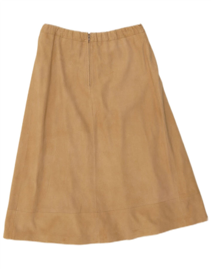 Vintage Γυναικεία Suede Φούστα W30 Δερμάτινο μεσαίο μπεζ