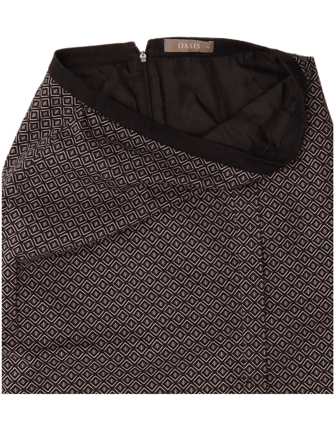 Γυναικεία Midi Φούστα Oasis UK 10 Small W29 Μαύρη γεωμετρική