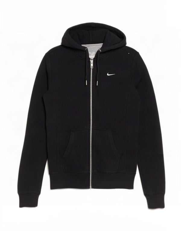 Γυναικείο πουλόβερ Nike με φερμουάρ UK 6 XS μαύρο βαμβακερό
