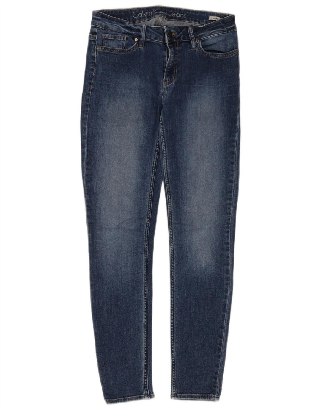 CALVIN KLEIN Γυναικείο κολάν Skinny Jeans W28 L29 Μπλε βαμβακερό