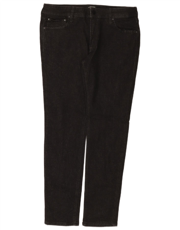 Jack & Jones Ανδρικό Slim Jeans W36 L32 Μαύρο βαμβακερό