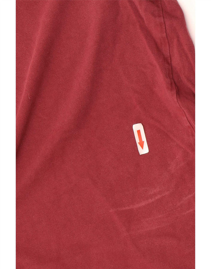Jordan Ανδρικό T-Shirt Top Large Maroon Βαμβακερό