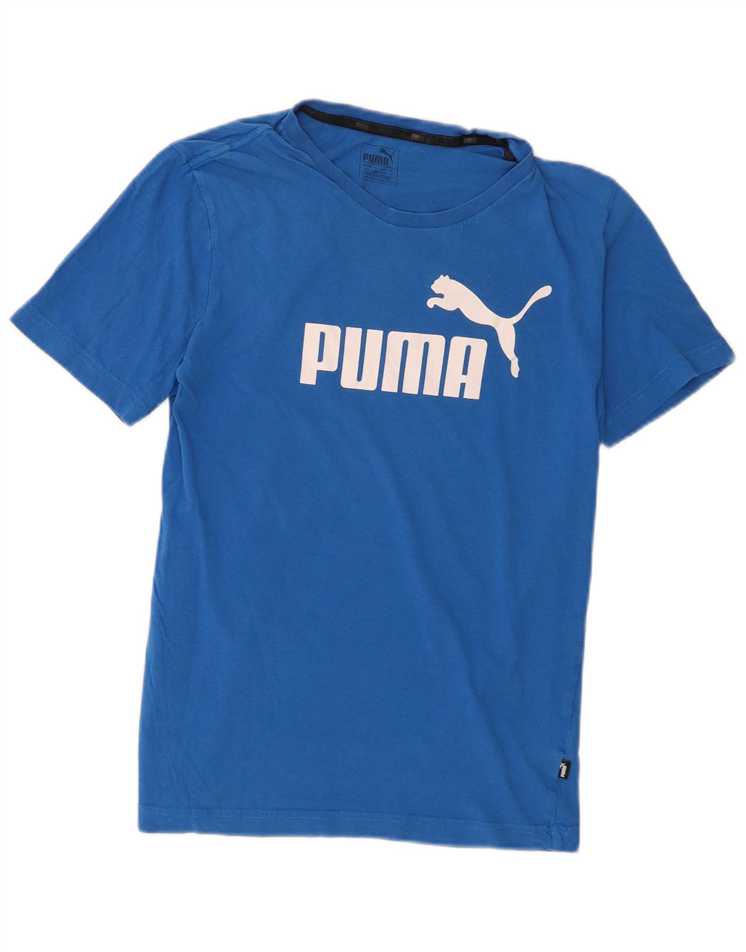 Ανδρικό γραφικό μπλουζάκι Puma Ανδρικό γραφικό μπλουζάκι από μικρό μπλε βαμβακερό