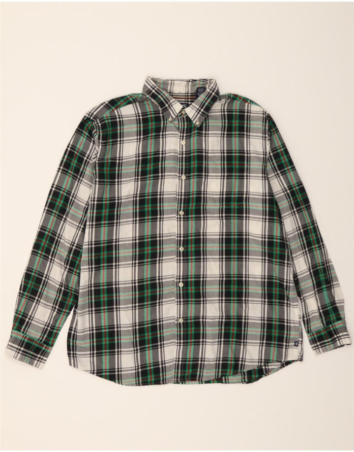 CHAPS Mens Flannel Shirt XL Multicoloured Check Cotton Vintage Chaps and Second-Hand Chaps from Messina Hembry 