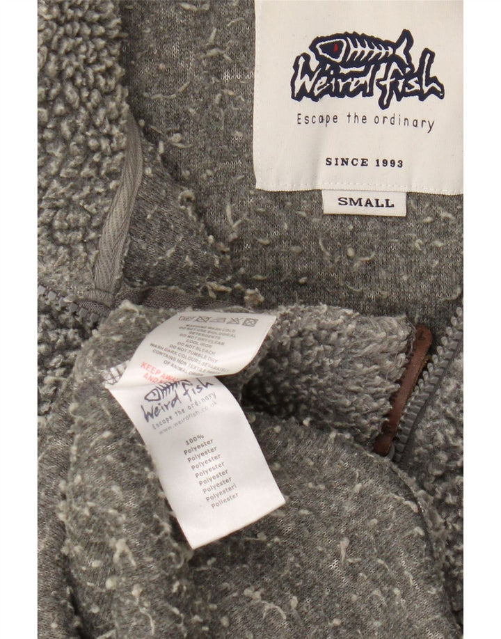 Weird Fish Mens Zip Fleece Jumper Μικρός Γκρι Πολυεστέρας