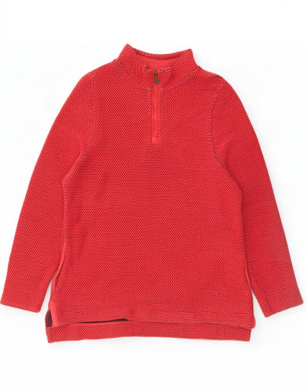 Weird Fish Γυναικεία φούτερ με φερμουάρ Jumper UK 18 XL κόκκινο βαμβακερό