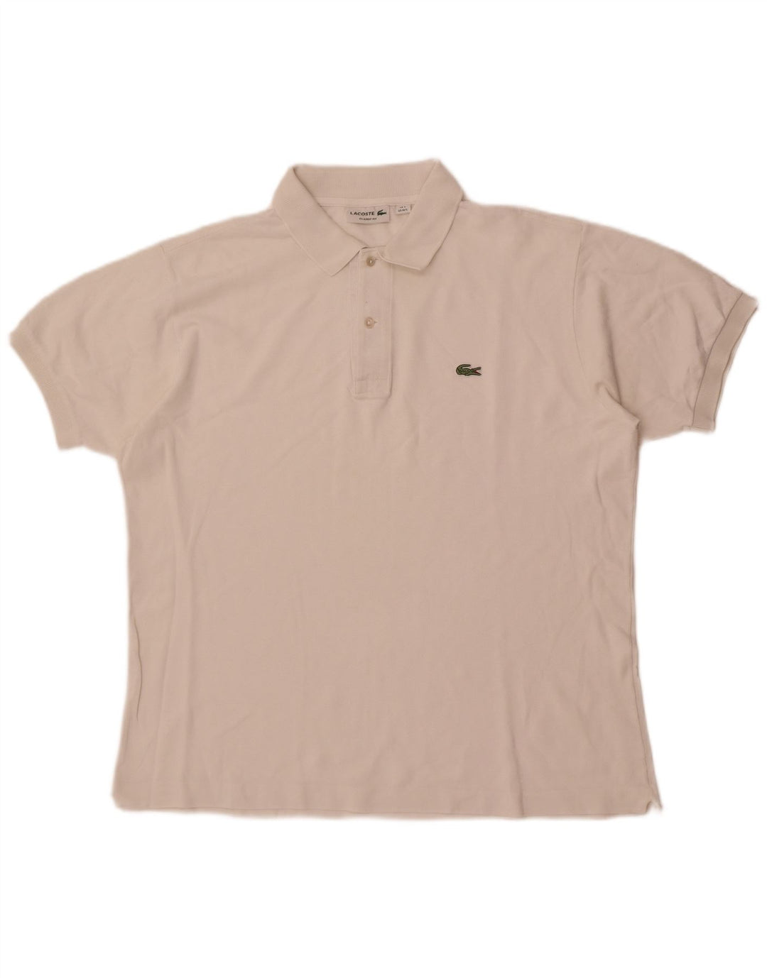 Ανδρικό πουκάμισο Lacoste Classic Fit Polo μέγεθος 5 μεγάλο λευκό