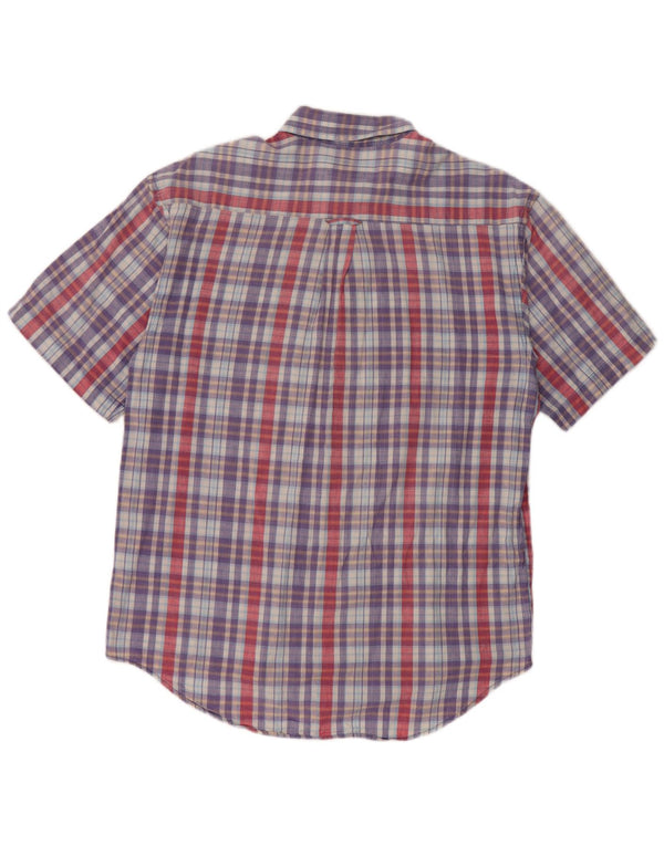 Fila Mens Short Sleeve Shirt Medium Multicoloured Check Cotton