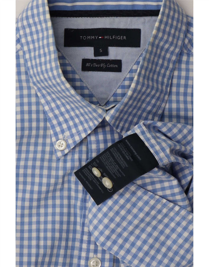 Ανδρικό πουκάμισο Tommy Hilfiger Small Blue Gingham Cotton