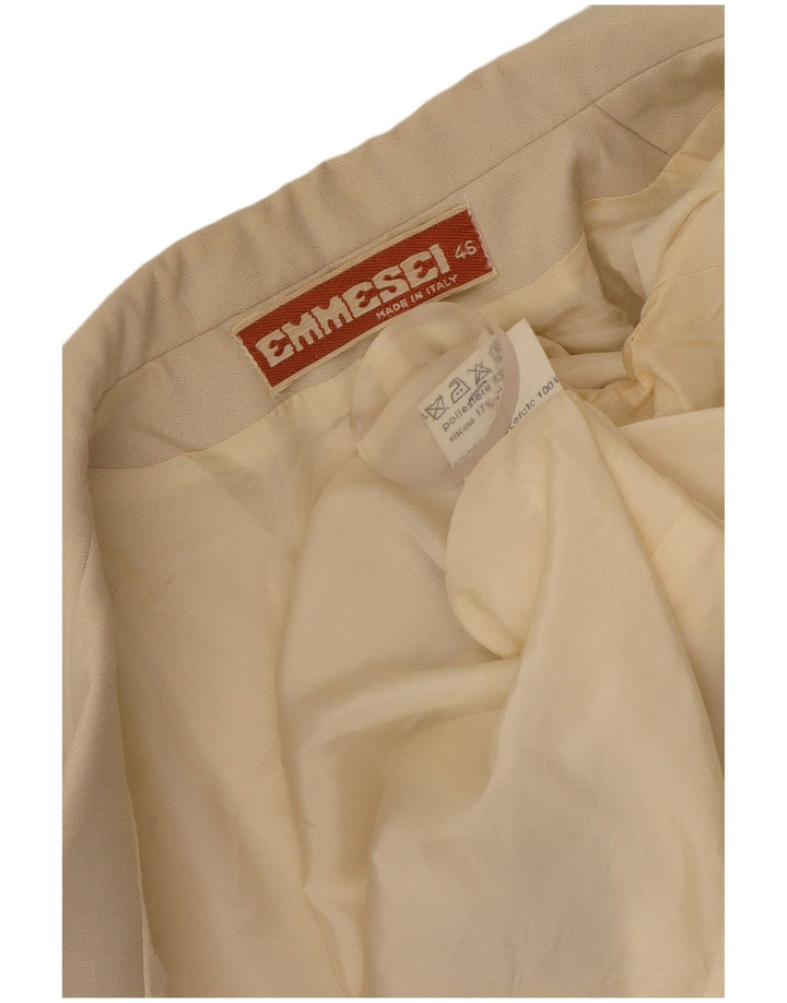 Vintage Γυναικείο Διπλό Μπουφάν Blazer IT 46 Large Beige Polyester